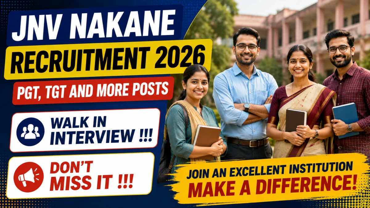 JNV Nakane Recruitment 2026