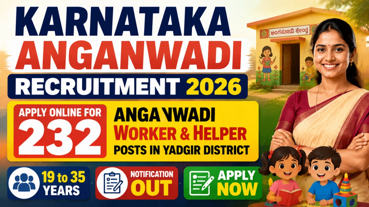 Karnataka Anganwadi Recruitment 2026