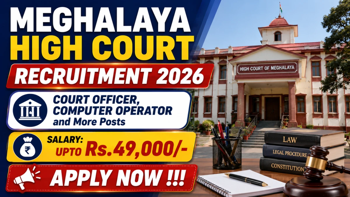 Meghalaya High Court Recruitment 2026