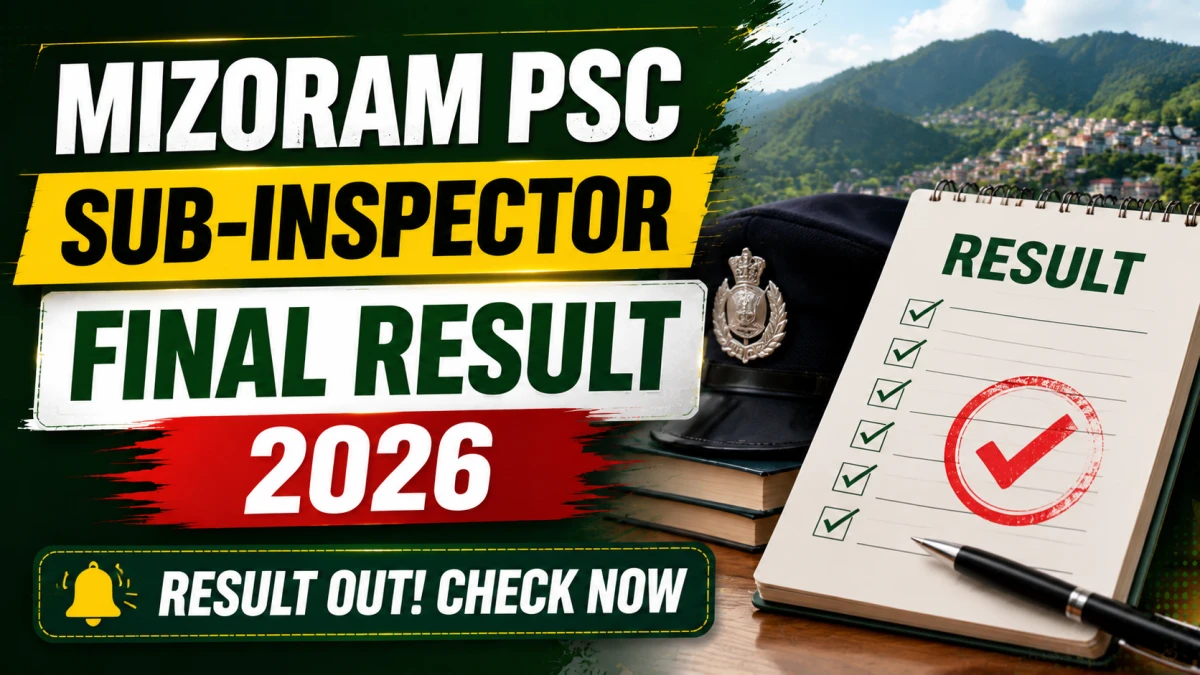 Mizoram PSC SI Result 2026