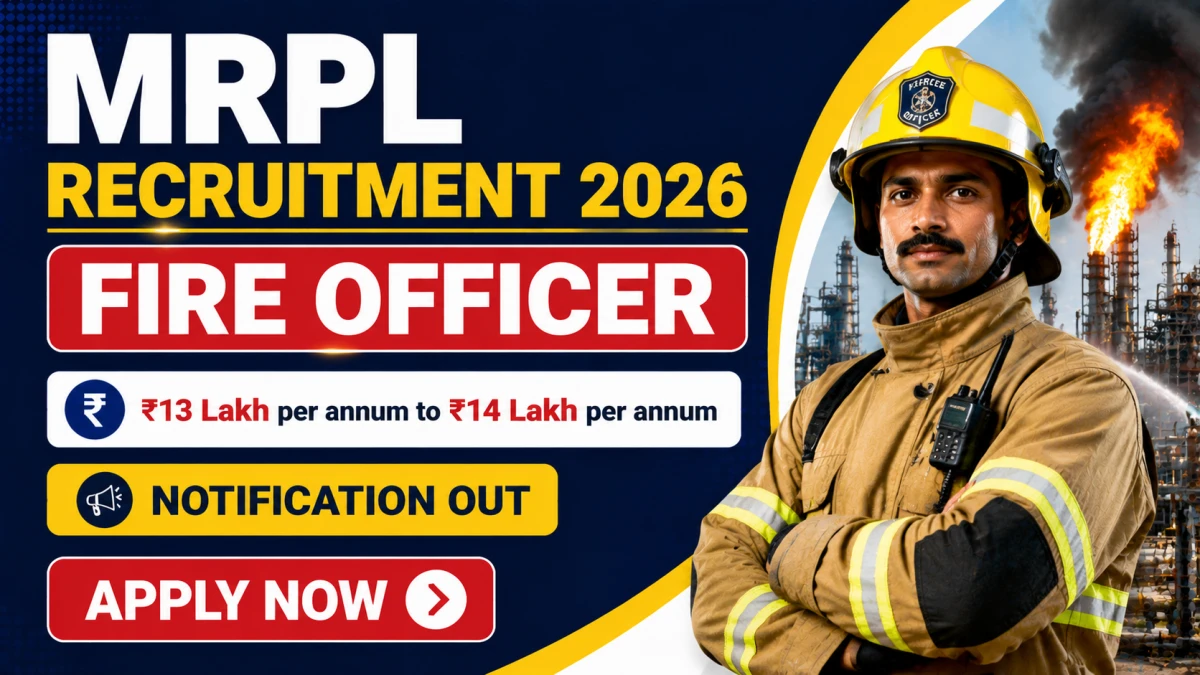MRPL Fire Officer Recruitment 2026