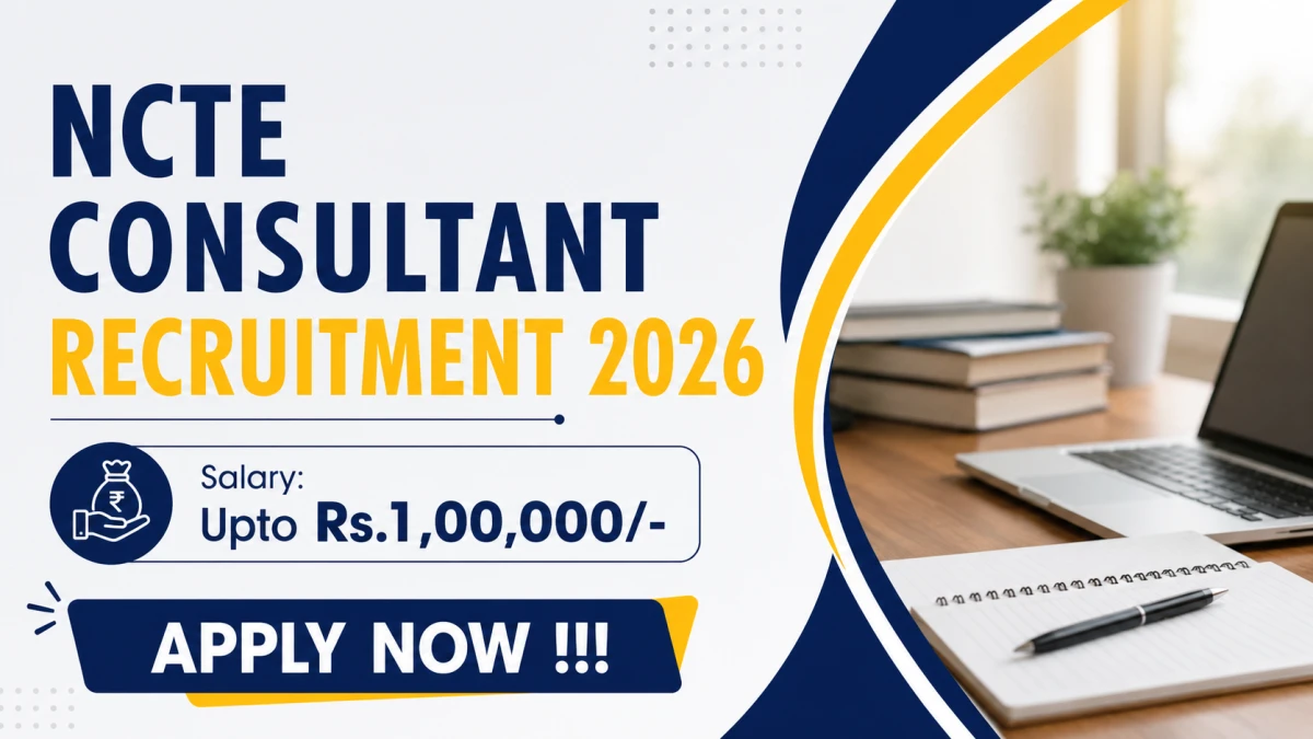 NCTE Consultant Recruitment 2026