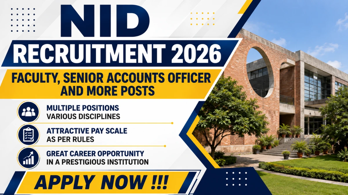 NID Recruitment 2026