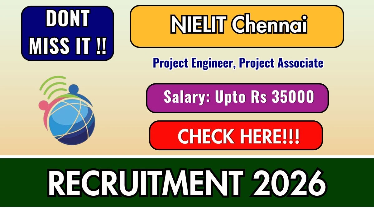 NIELIT Recruitment 2026