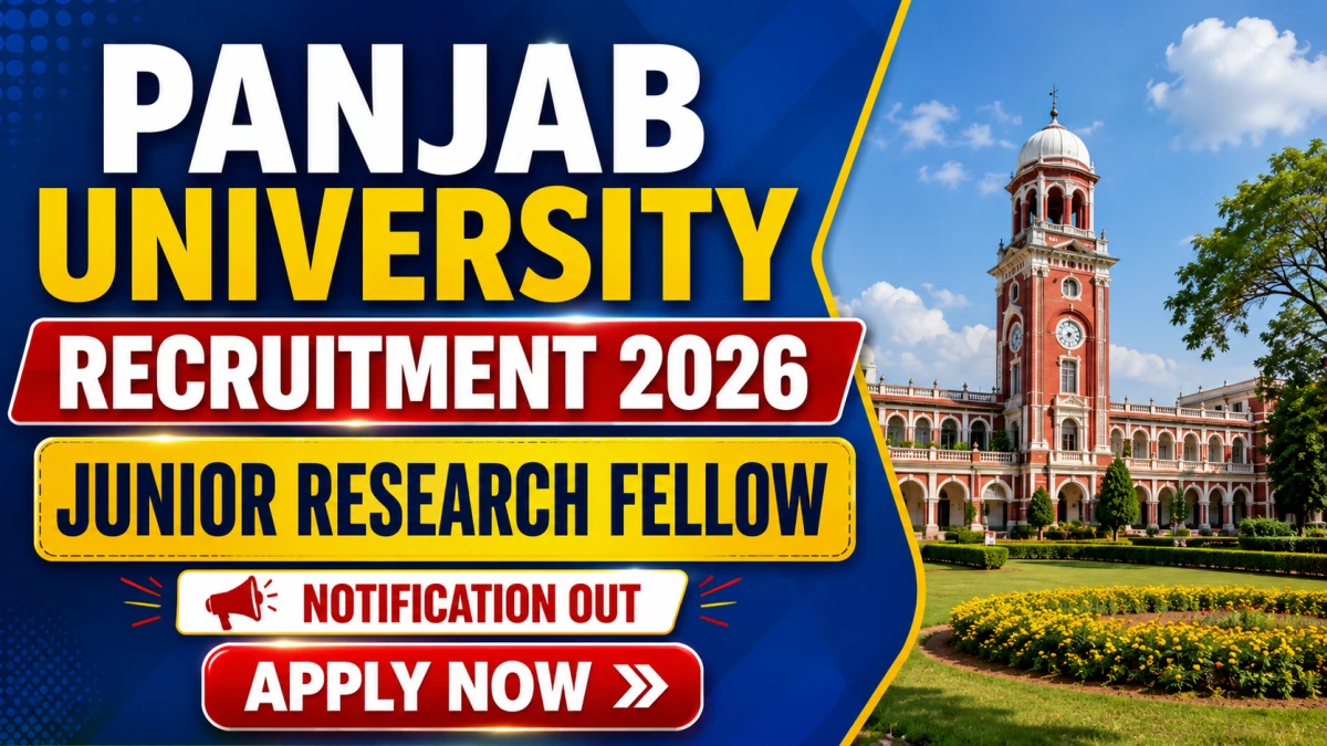 Panjab University Junior Research Fellow Recruitment 2026