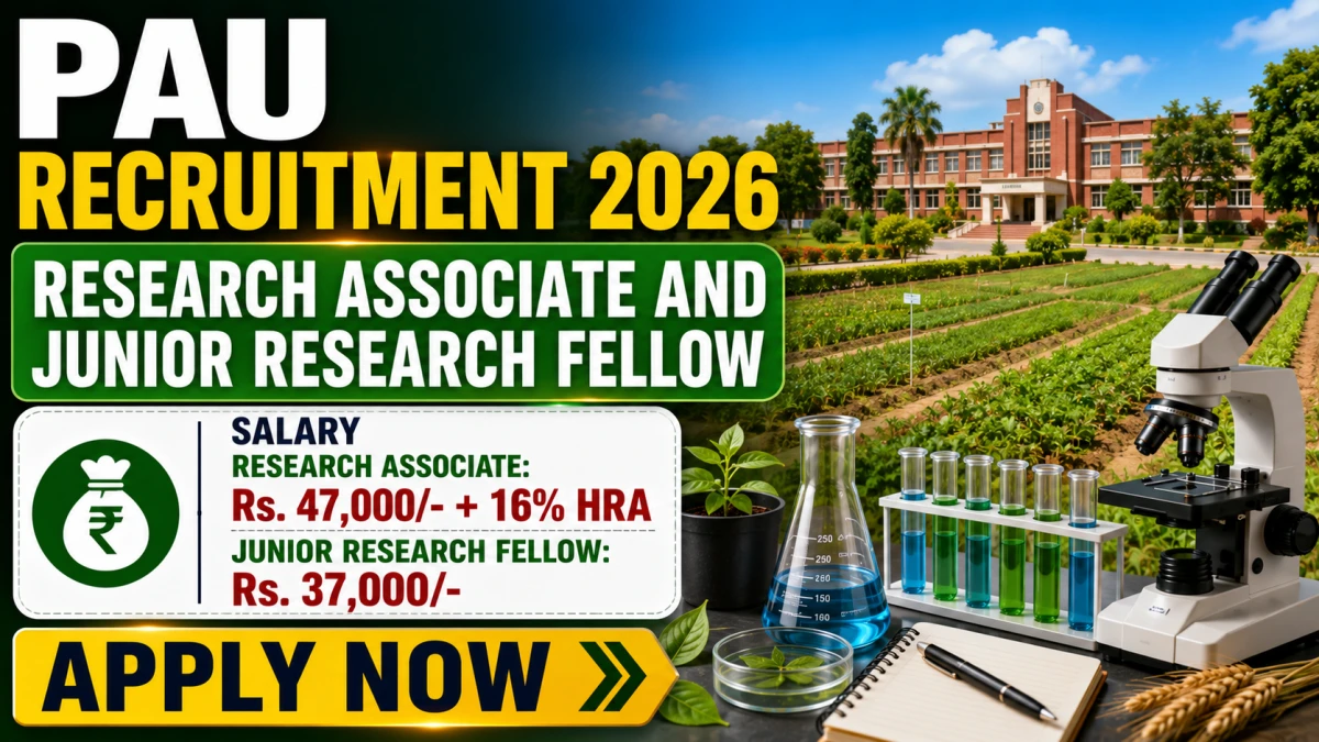 PAU Recruitment 2026