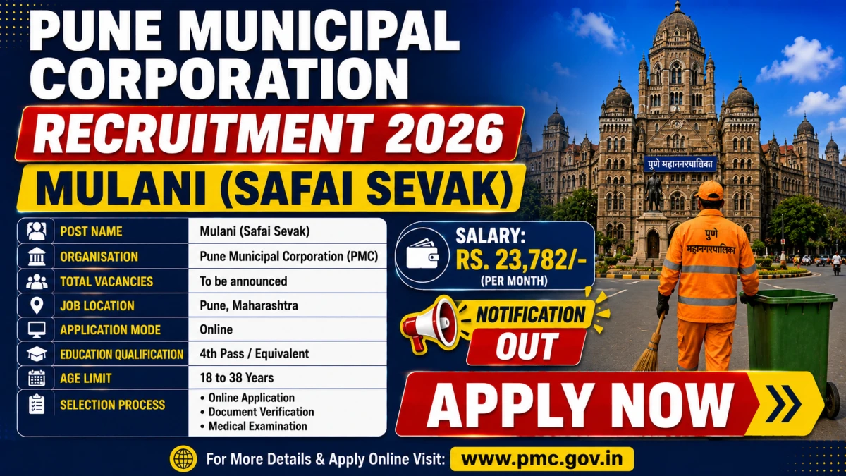 PMC Safai Sevak Recruitment 2026