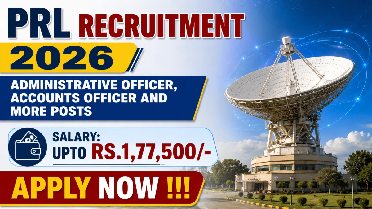 PRL Recruitment 2026