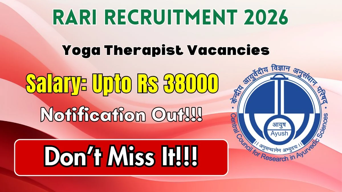 RARI Yoga Therapist Recruitment 2026
