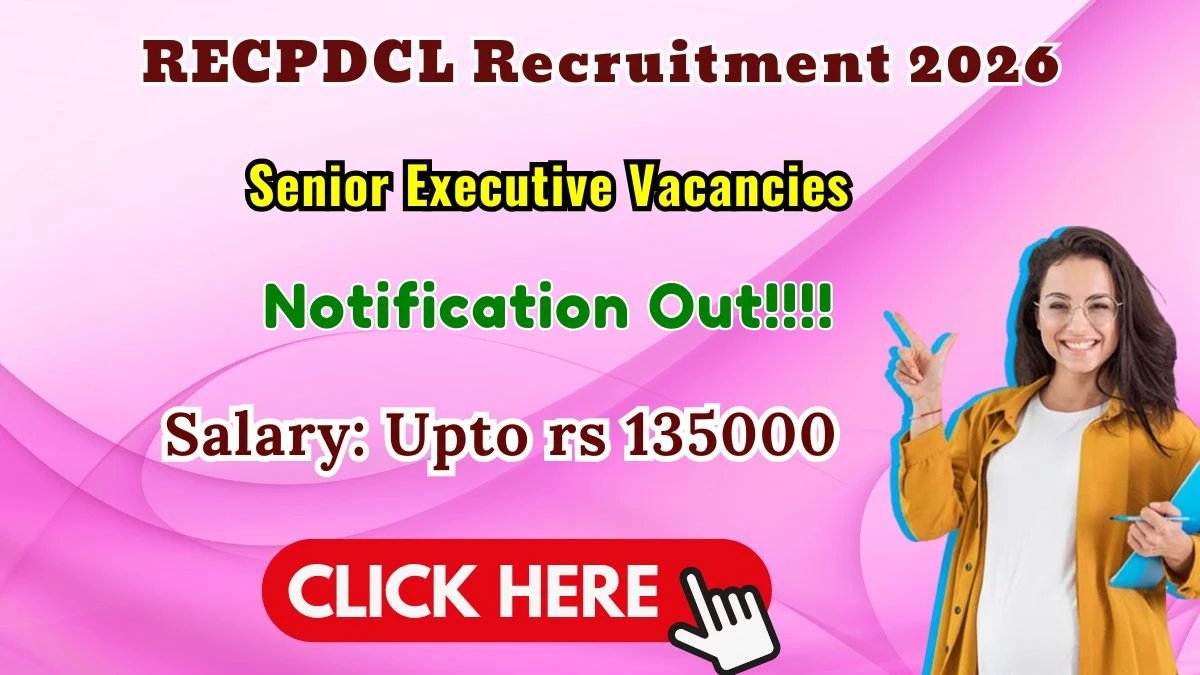 RECPDCL Senior Executive Recruitment 2026