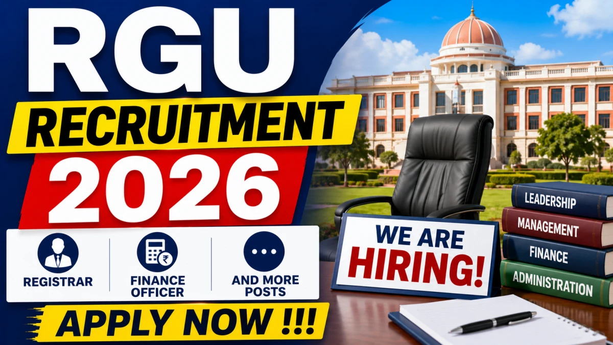 RGU Recruitment 2026