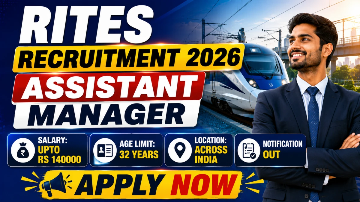 RITES Assistant Manager Recruitment 2026