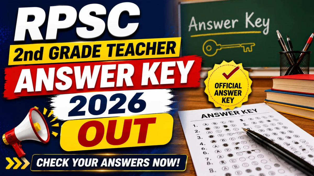 RPSC 2nd Grade Teacher Answer Key 2026