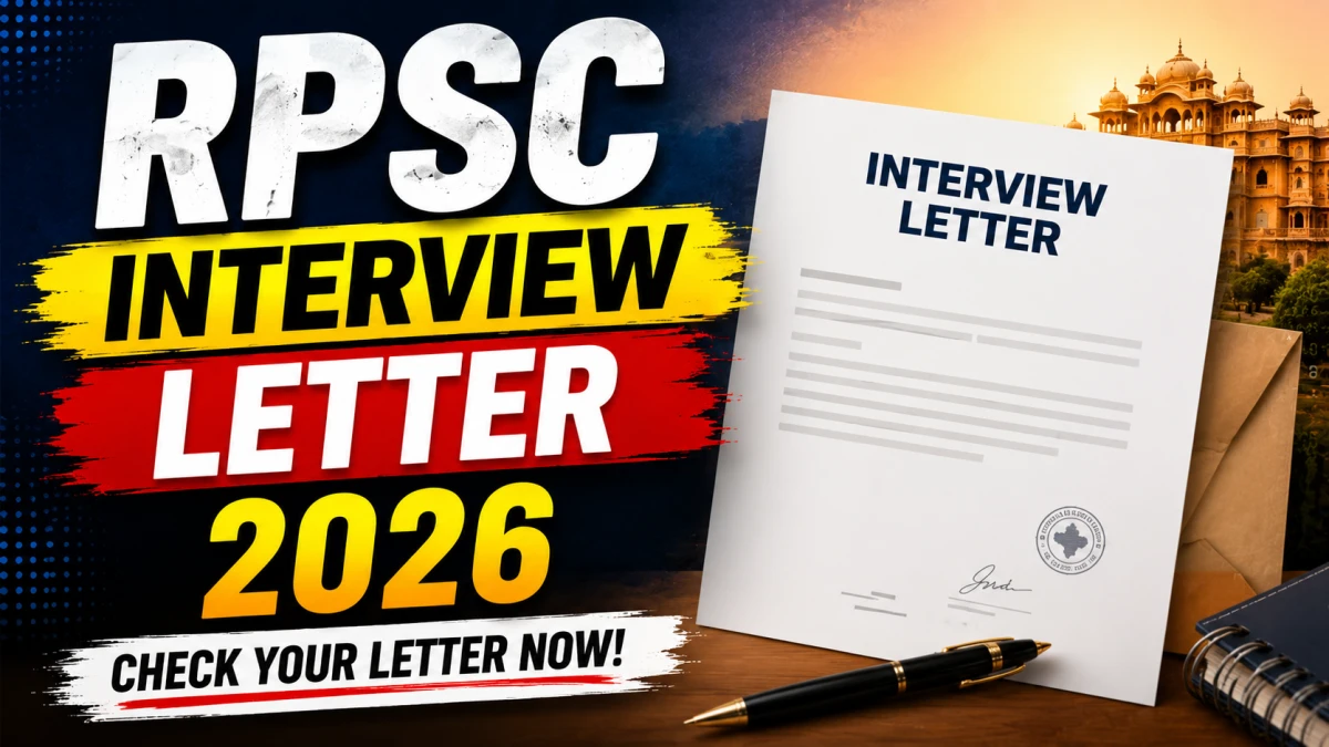 RPSC Interview Letter 2026