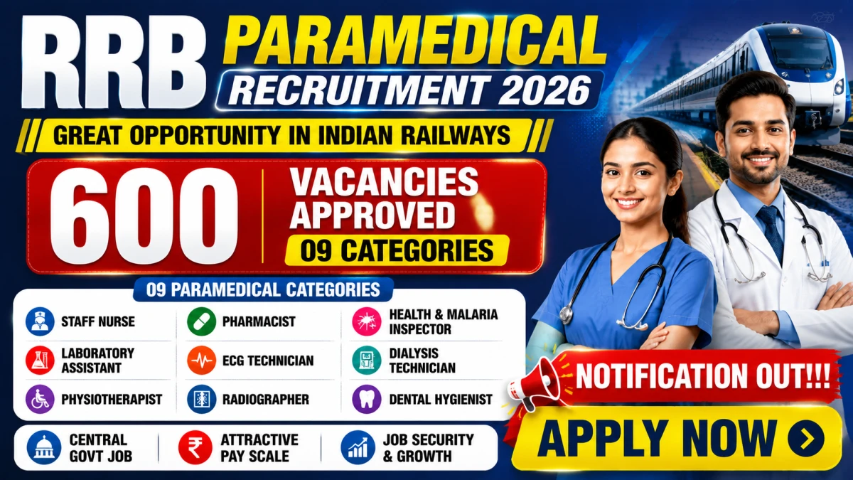RRB Paramedical Recruitment 2026