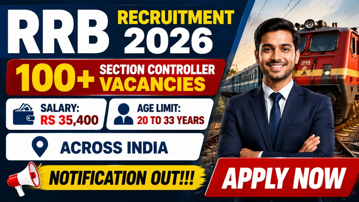 RRB CEN 03/2026 Section Controller Recruitment 2026