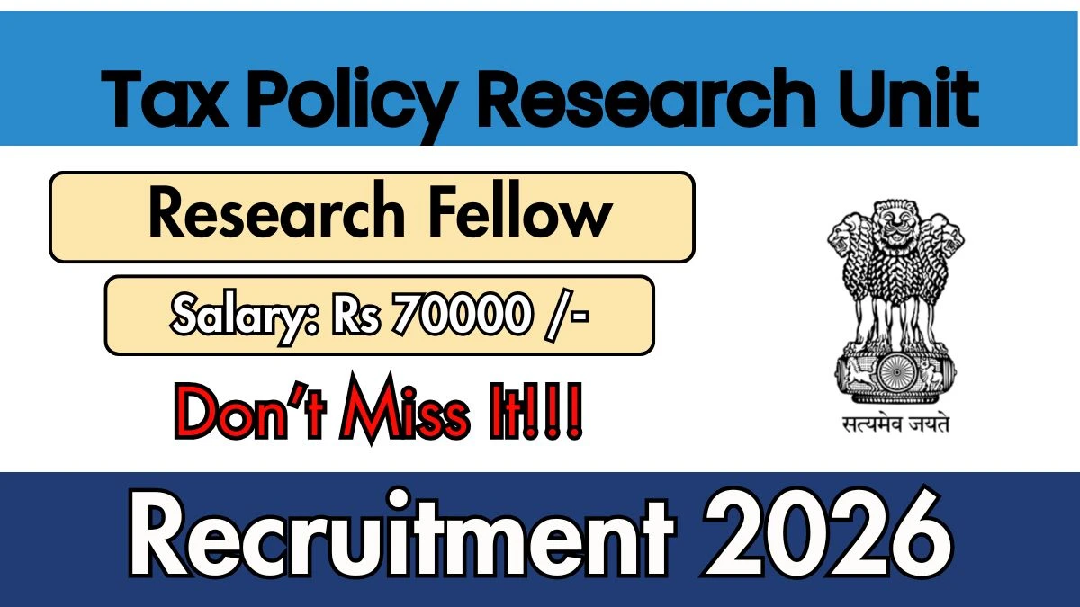 Tax Policy Research Unit Recruitment 2026
