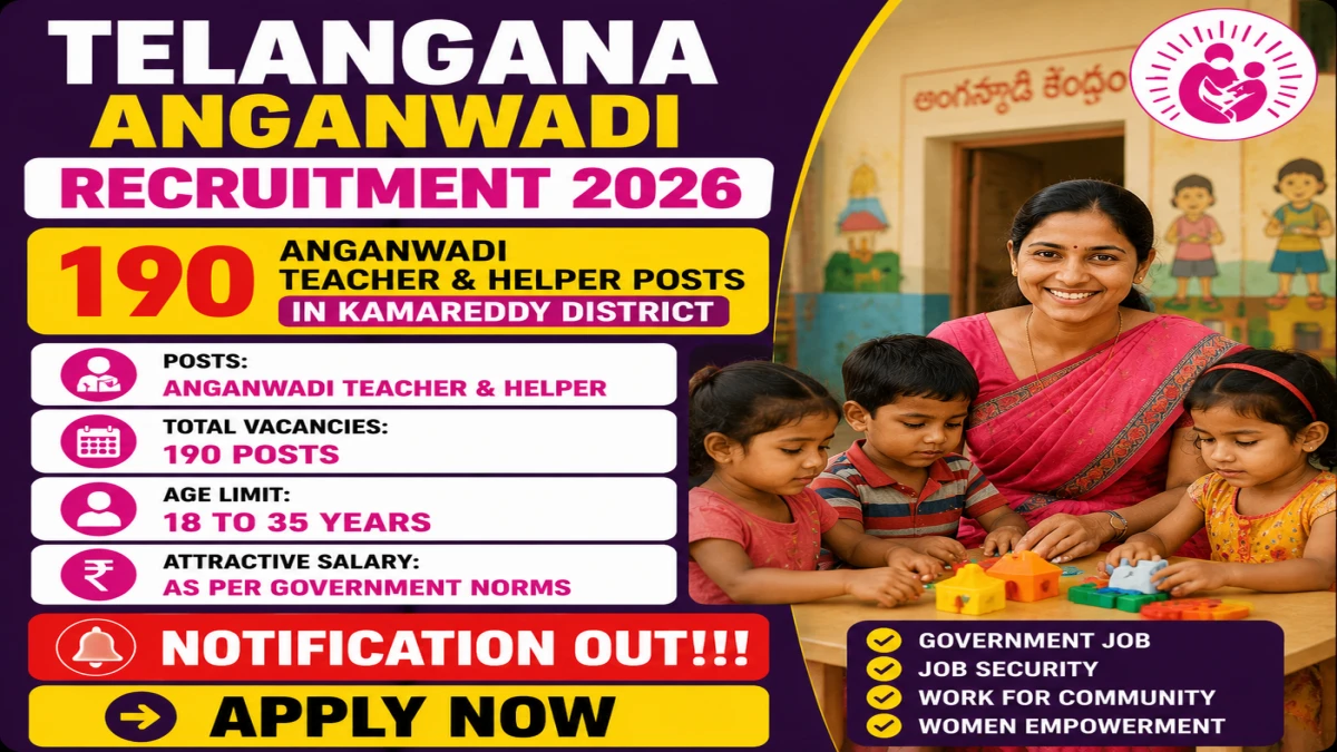 Telangana Anganwadi Recruitment 2026