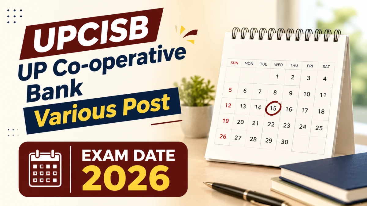 UPCISB UP Co-operative Bank Exam Date 2026