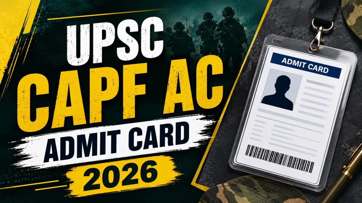 UPSC CAPF AC Admit Card 2026