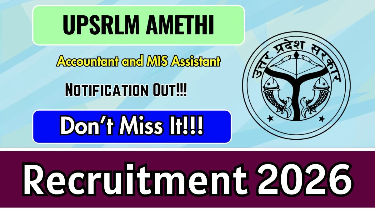 UPSRLM Amethi Recruitment 2026