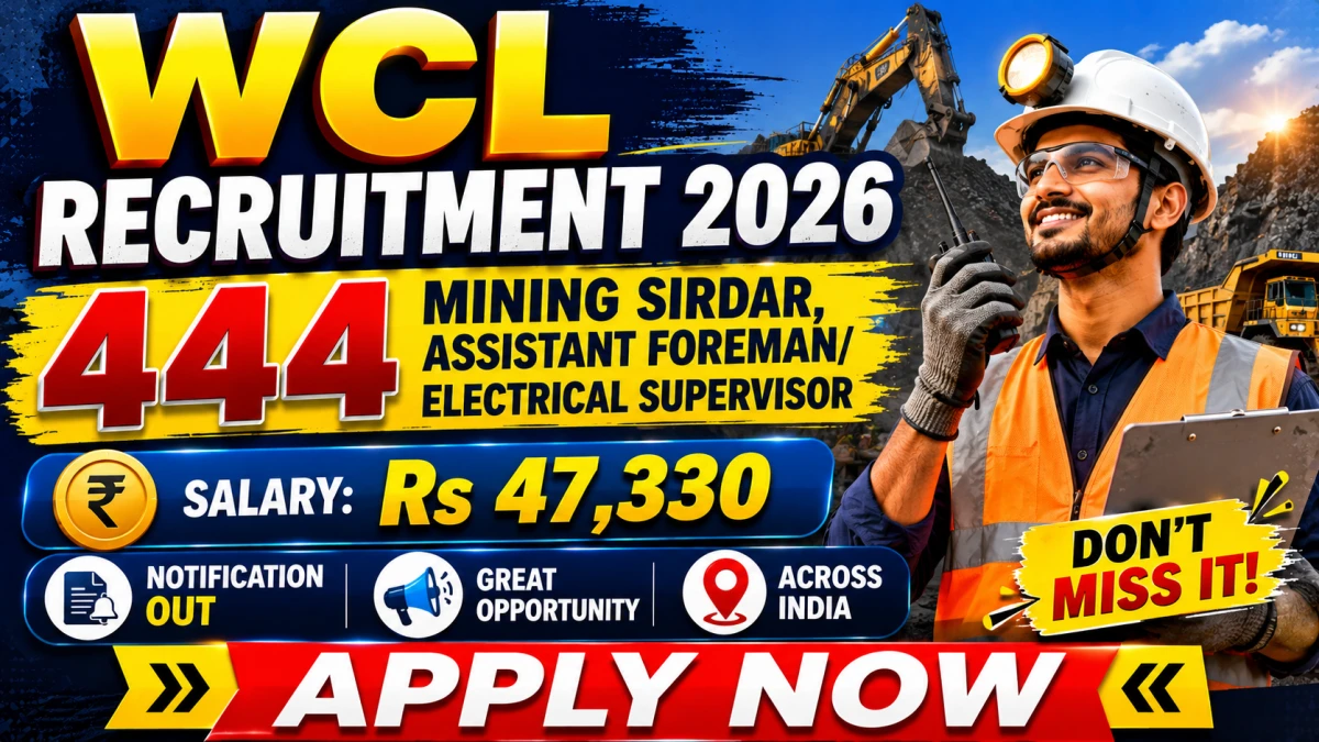 Western Coalfields Limited Recruitment 2026