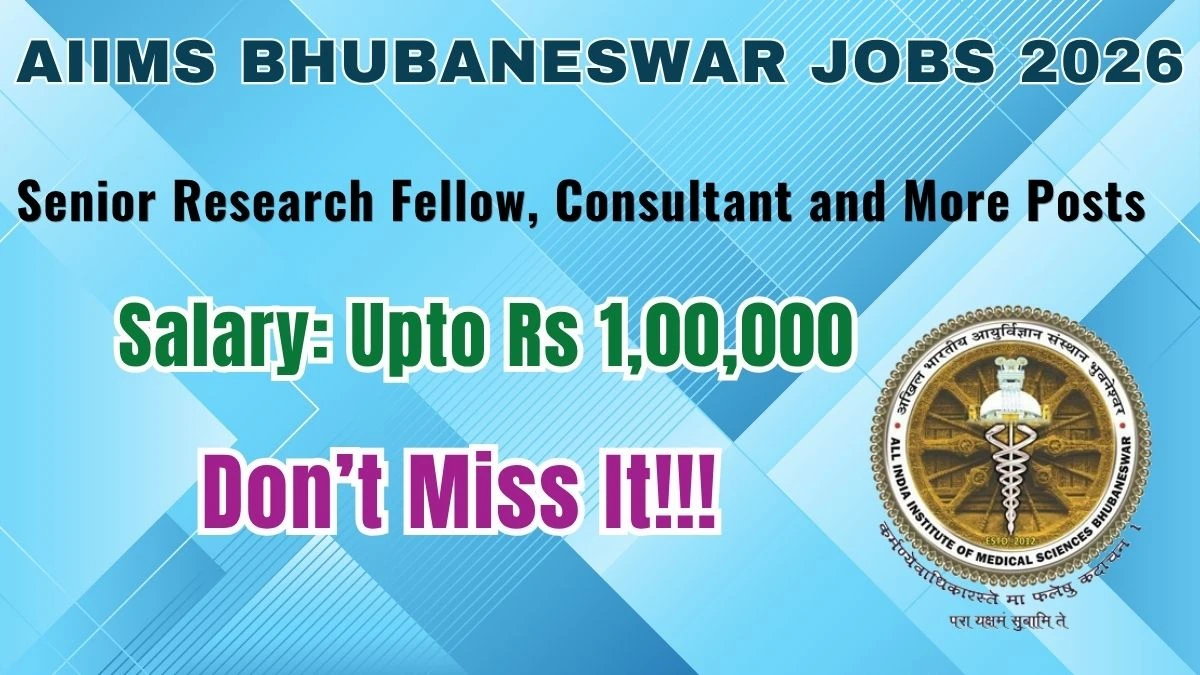 AIIMS Bhubaneswar Recruitment 2026