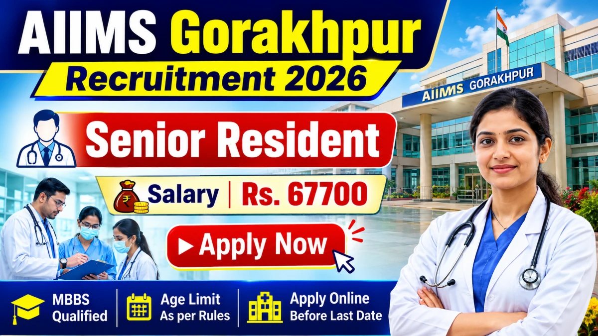 AIIMS Gorakhpur Senior Resident Recruitment 2026