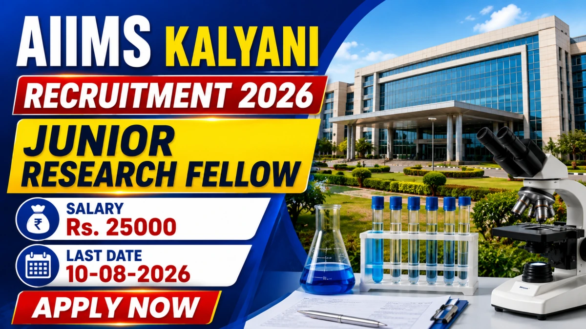 AIIMS Kalyani Junior Research Fellow Recruitment 2026