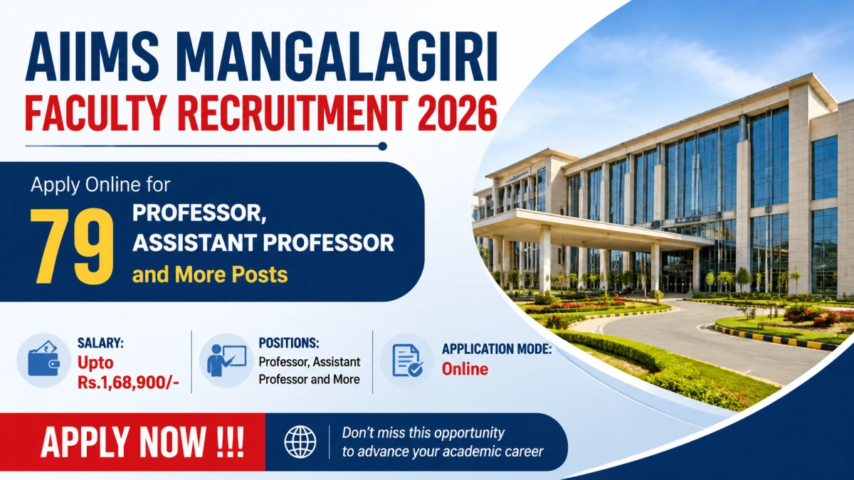 AIIMS Mangalagiri Faculty Recruitment 2026