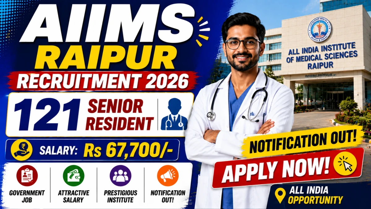 AIIMS Raipur Senior Resident Recruitment 2026