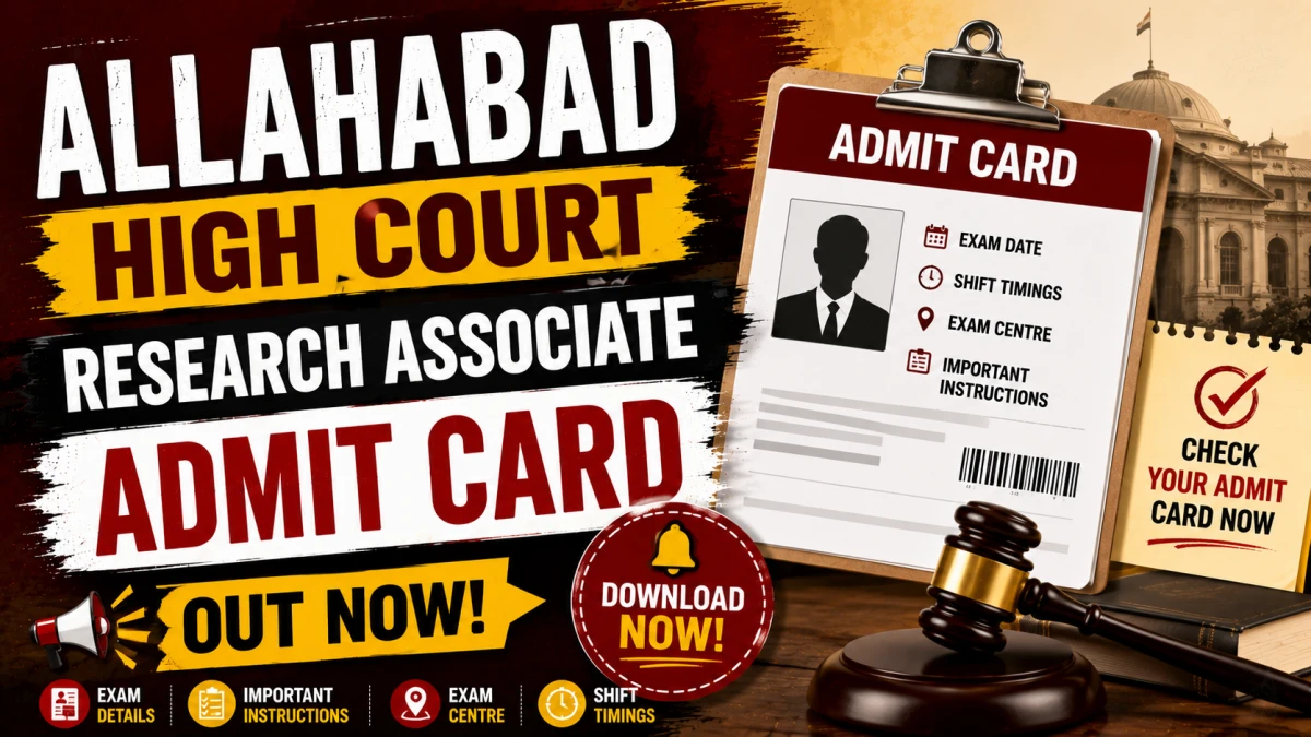 Allahabad High Court Research Associates Admit Card 2026