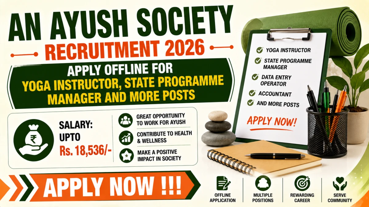 AN AYUSH Society Recruitment 2026
