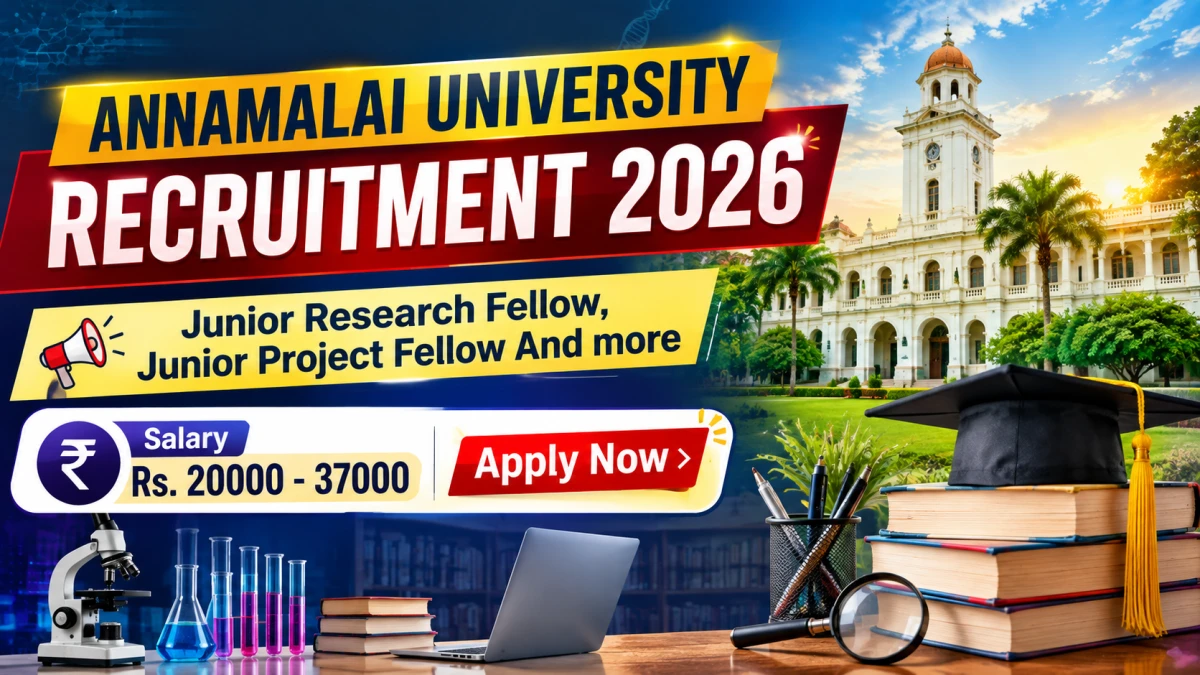 Annamalai University Recruitment 2026
