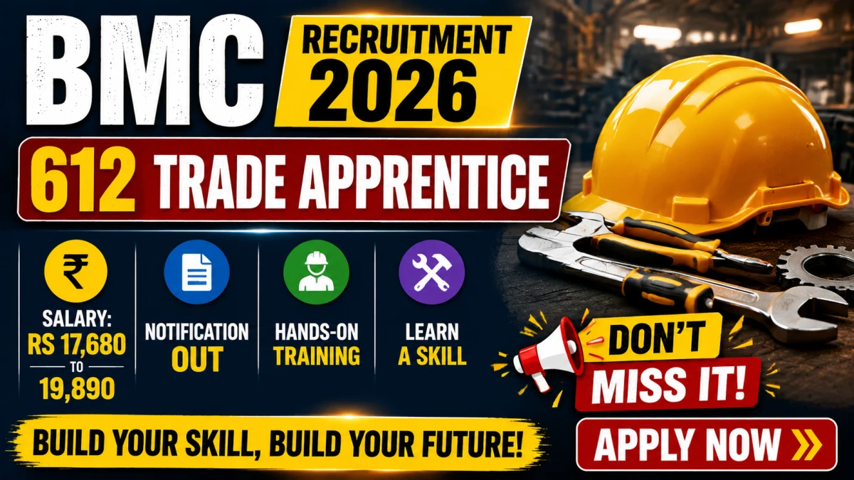 BMC Trade Apprentice Recruitment 2026