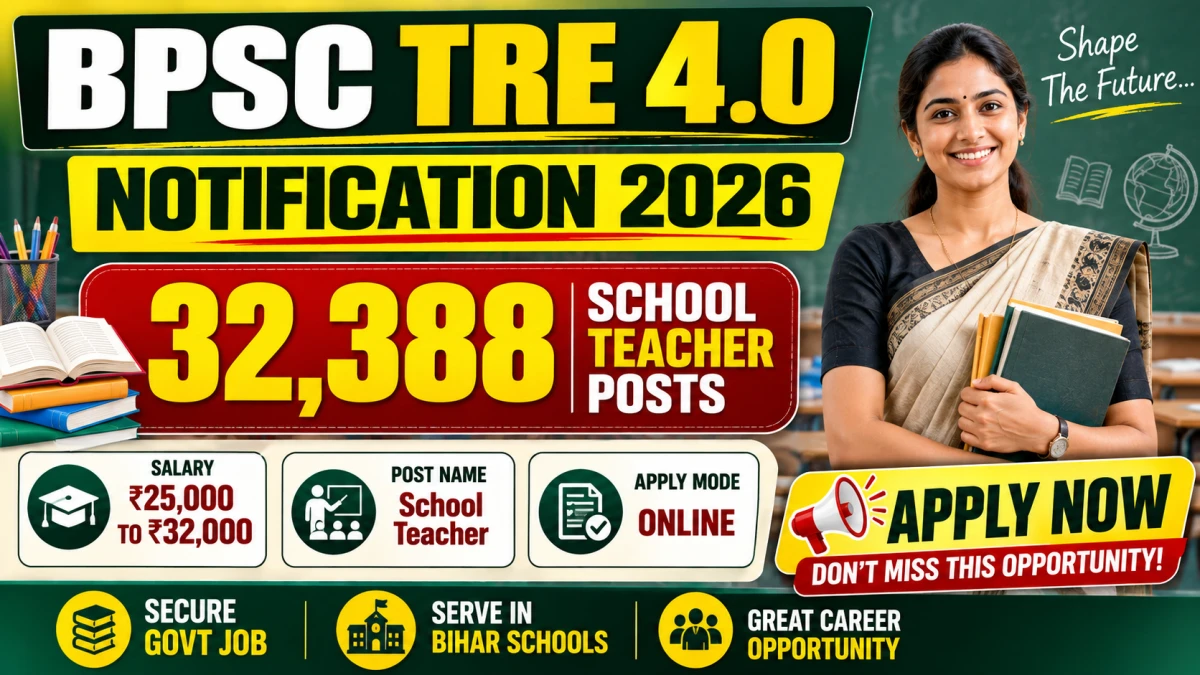 BPSC TRE-4.0 Recruitment 2026
