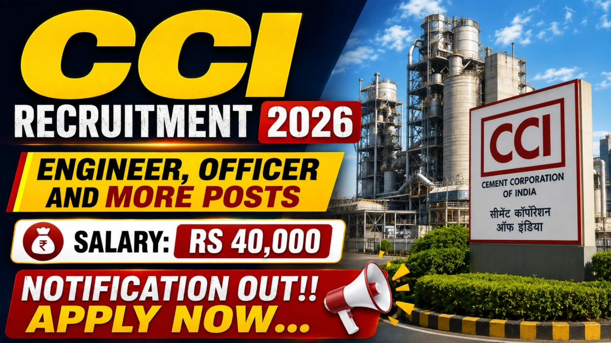 CCI Recruitment 2026
