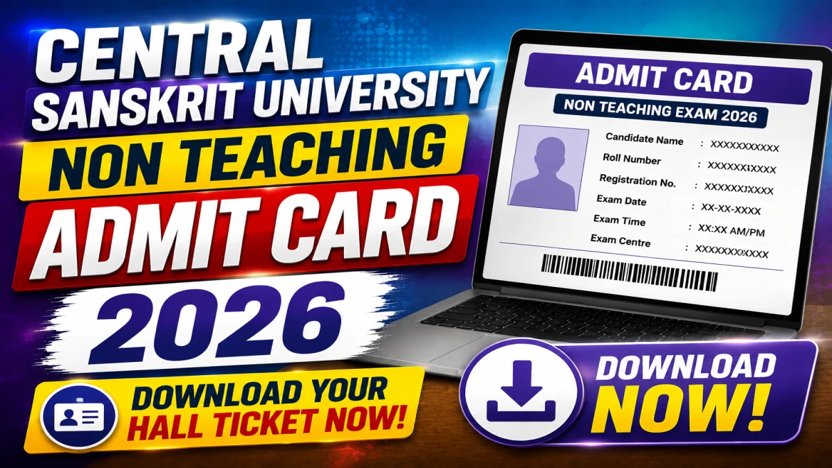 CSU Non Teaching Admit Card 2026