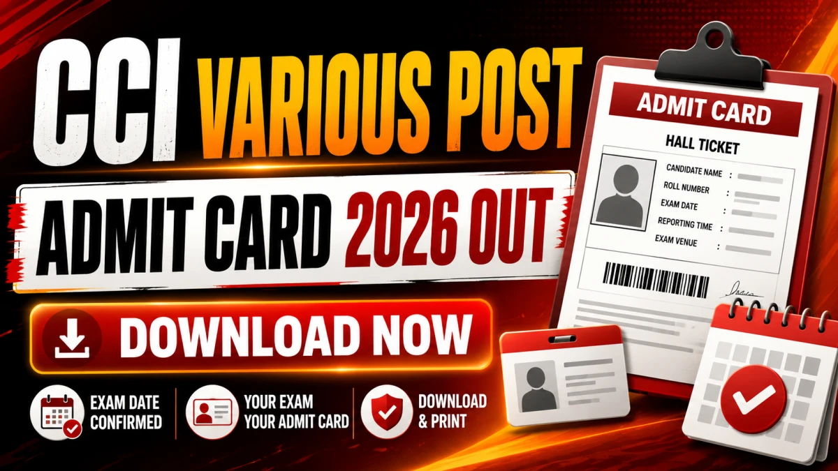 Cotton Corporation CCI Various Post Admit Card 2026