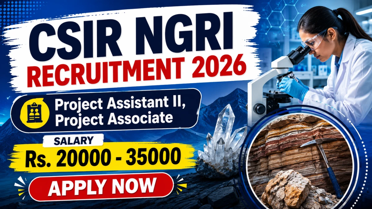 CSIR NGRI Recruitment 2026