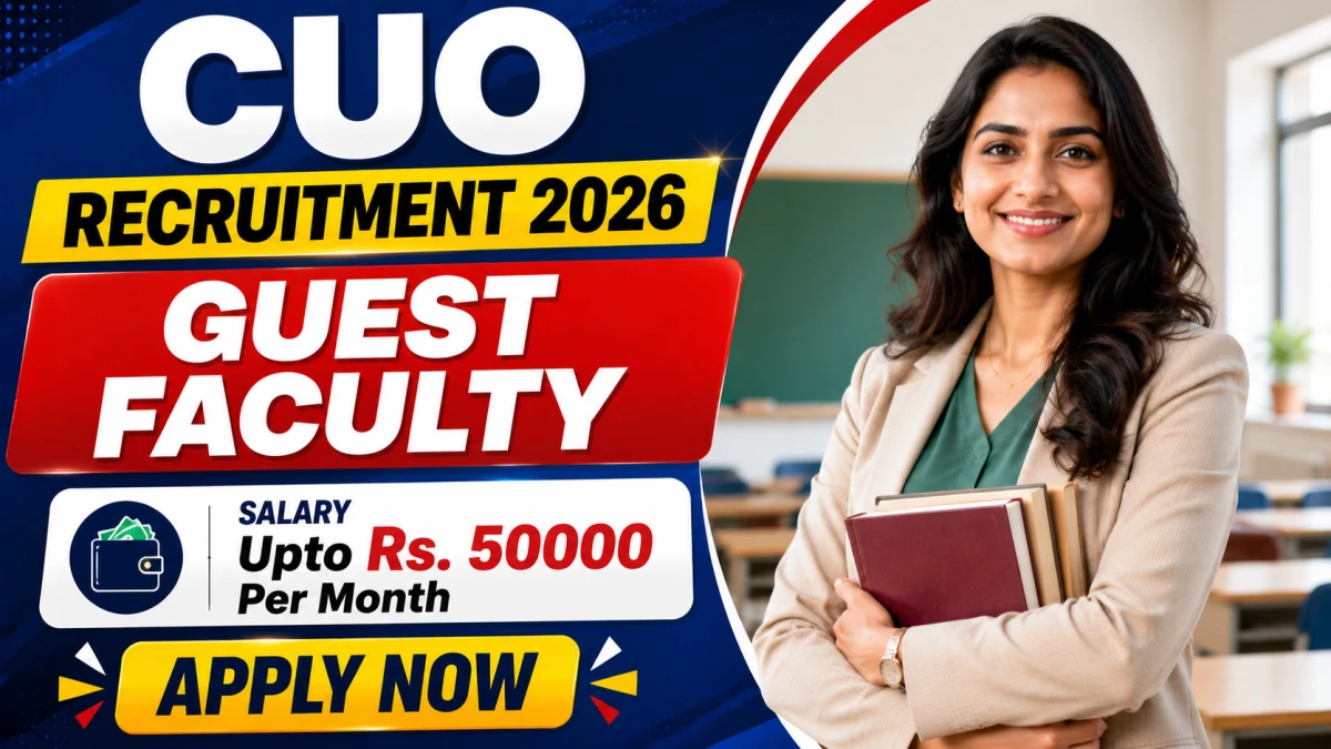 CUO Guest Faculty Recruitment 2026
