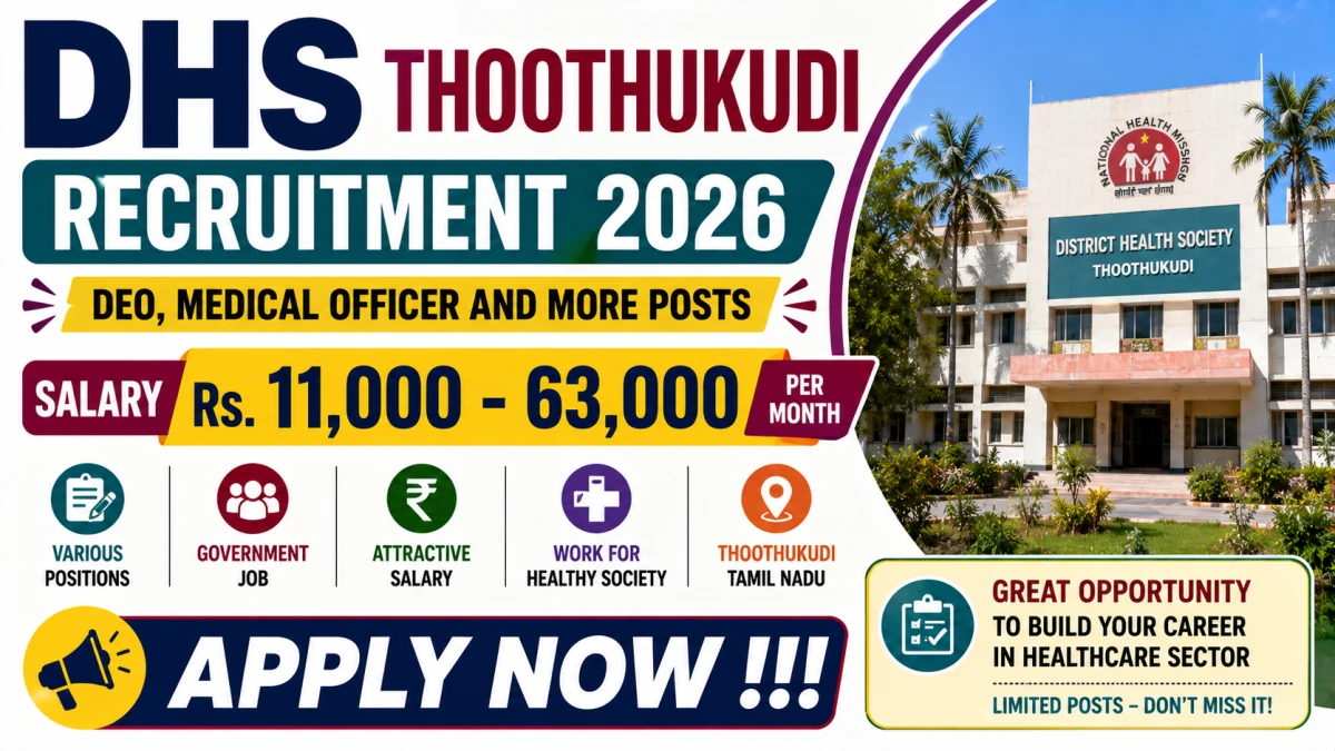 DHS Thoothukudi Recruitment 2026
