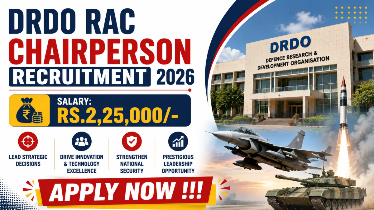 DRDO RAC Chairperson Recruitment 2026