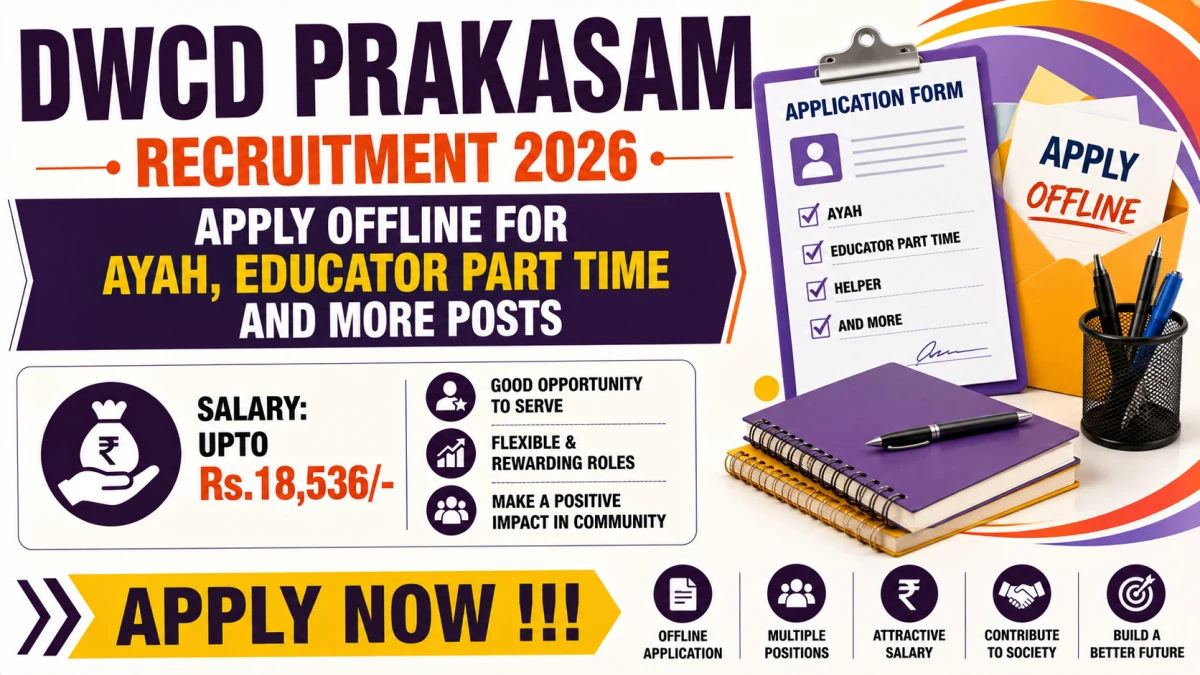 DWCD Prakasam Recruitment 2026