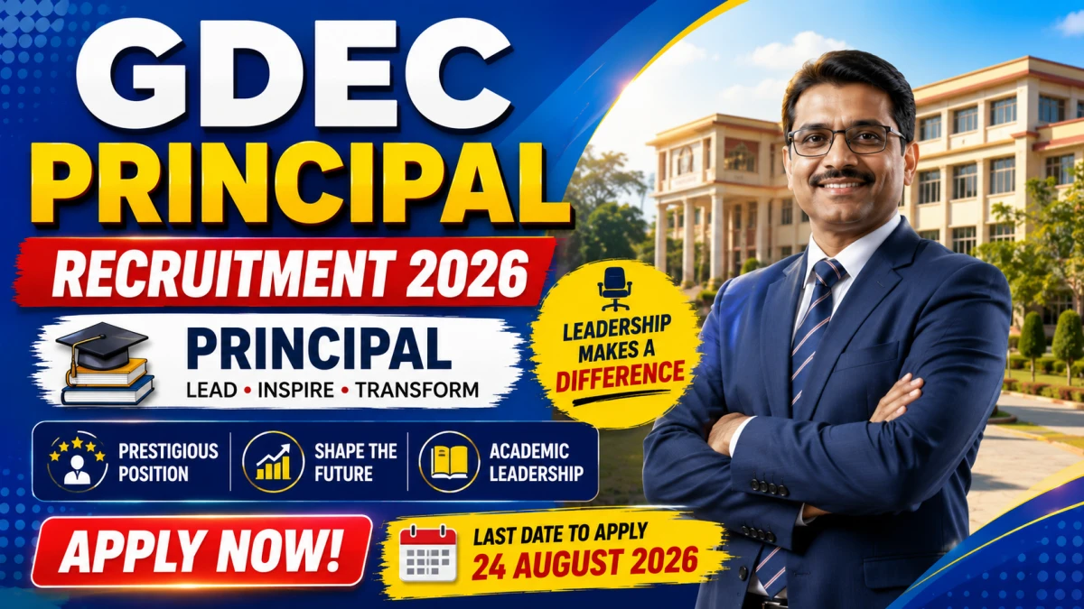 GDEC Principal Recruitment 2026