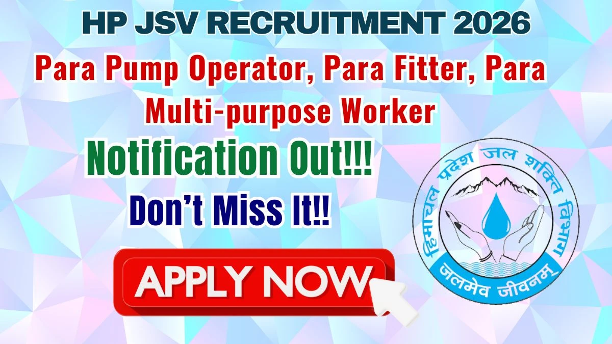 HP JSV Recruitment 2026