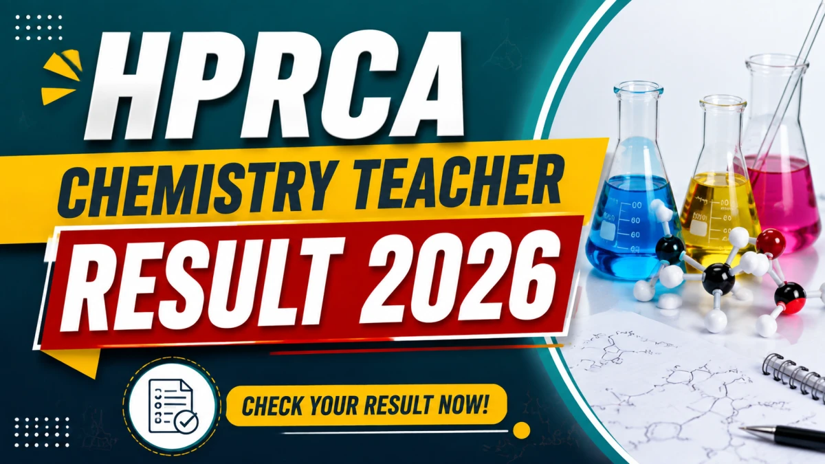 HPRCA Chemistry Teacher Result 2026