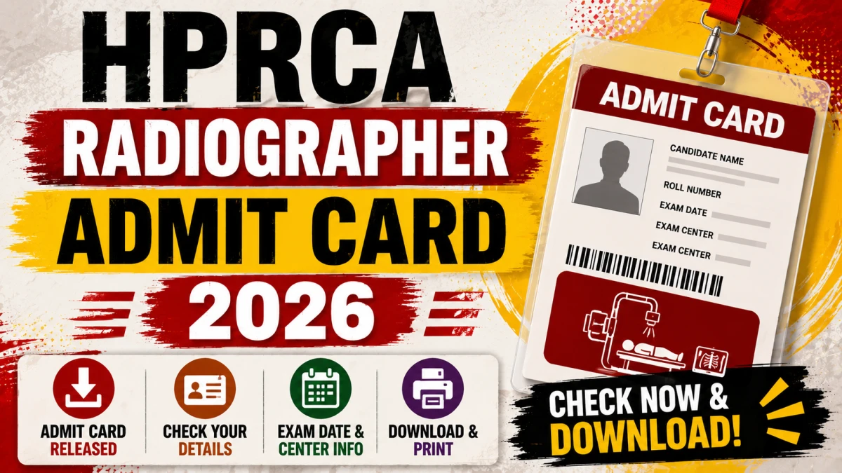 HPRCA Radiographer Admit Card 2026