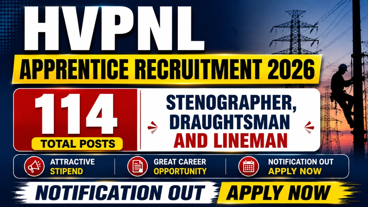 HVPNL Apprentice Recruitment 2026