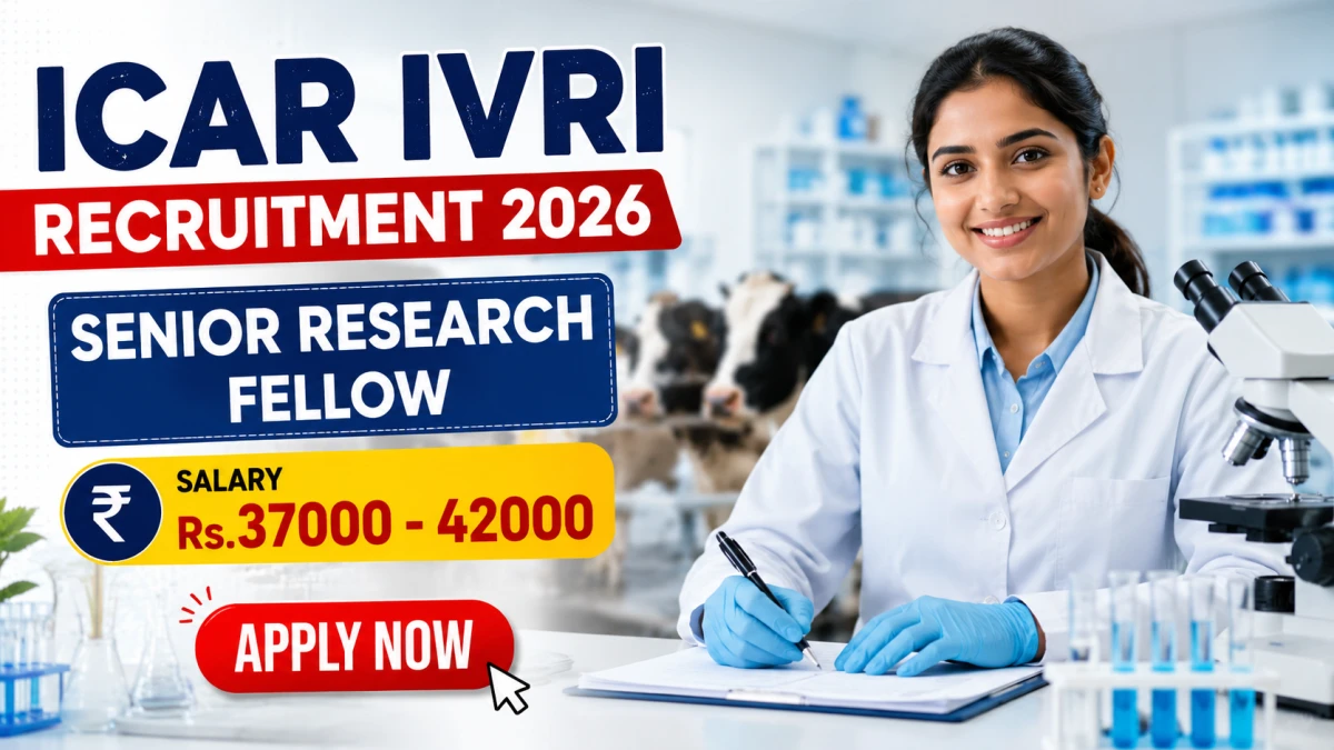 ICAR IVRI Senior Research Fellow Recruitment 2026